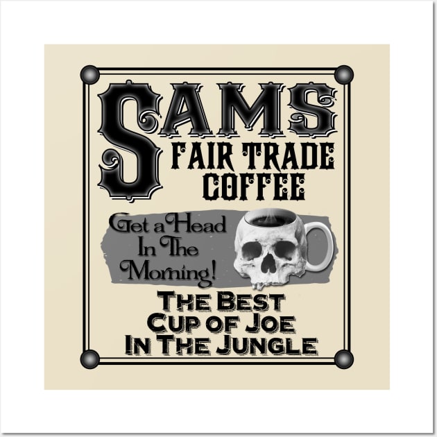 Trader Sam's Coffee- Dark Blend Wall Art by The Skipper Store